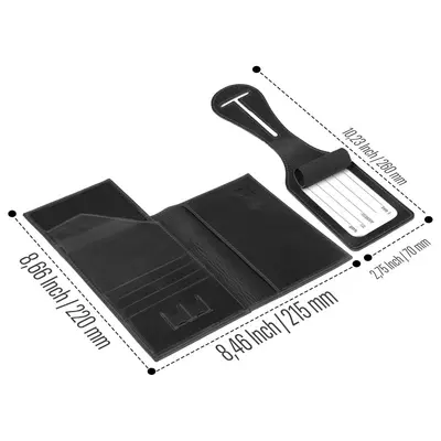 Pasaport cüzdanı RFID korumalı bagaj etiketi seti - 3