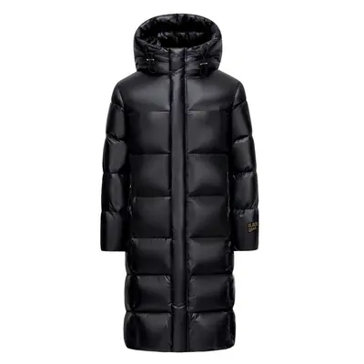 Unisex long goose down jacket, thick, 500g fill, winter - 7