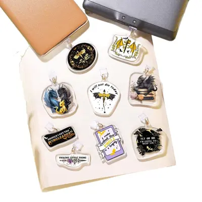 跨境龙形kindle防尘塞挂饰适用于type c/usb c个性精美设计手机挂