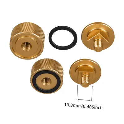 Source title helmet connector element aluminum parts non-slip silicone gasket screw head anodized (