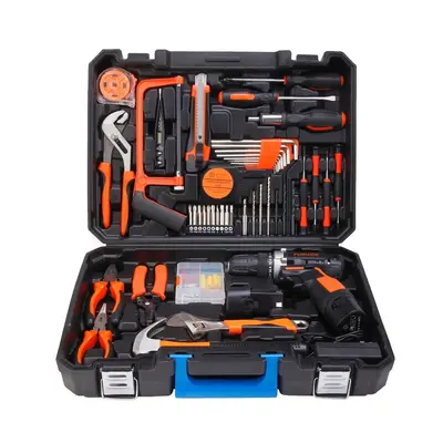 Multi-function cordless drill with lithium battery and tool kit - 5