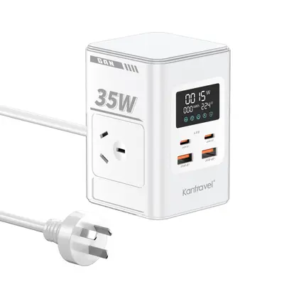 35W Büro-Ladestationsadapter mit mehreren USB-Anschlüssen, aufrecht