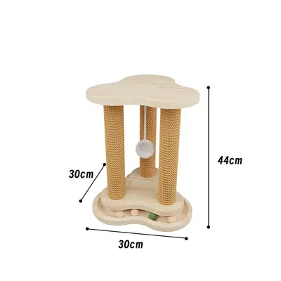 Vertical Sisal Cat Scratching Post, Integrated Cat Tree, Scratch-Resistant - 8