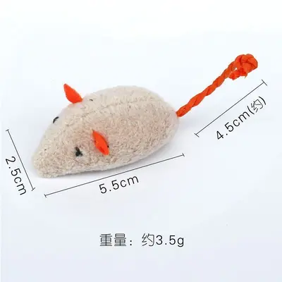 Plush Catnip Mouse Cat Toy, 3-Piece Set - 5