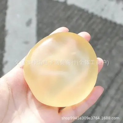 Coconut Oil Clear Squishy Stress Ball, Moldable Non-Rebound Toy - 10