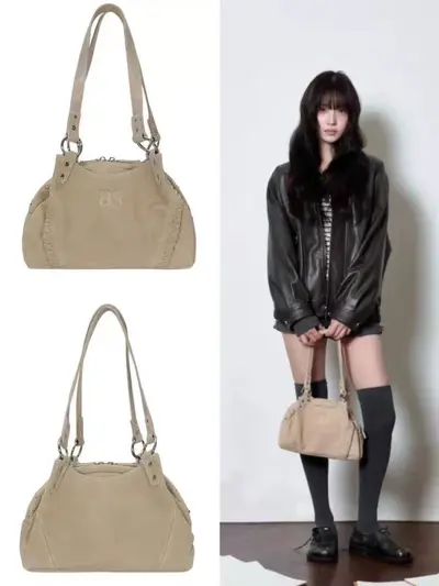 Korean Ason-Style Mini Leather Shoulder Bag, 25FW Model, Large Capacity - 6