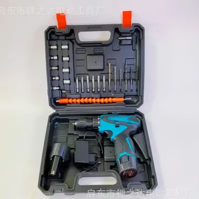 12V Lithium-Elektrobohrmaschine, leistungsstarker wiederaufladbarer Elektroschraubenzieher - 5