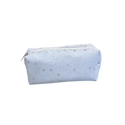 Star Pattern Canvas Pencil Case, Large Capacity - 6