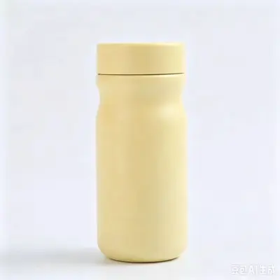 Minimalist Outdoor Thermos Bottle, Cat Design, with Tea Infuser, Portable - 8