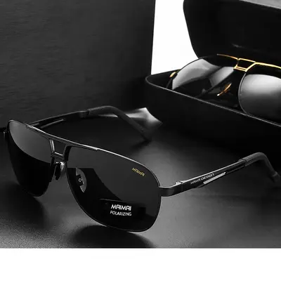 Polarized Men's Sunglasses, UV400 Protection, Day and Night Use for Driving and Fishing - 3