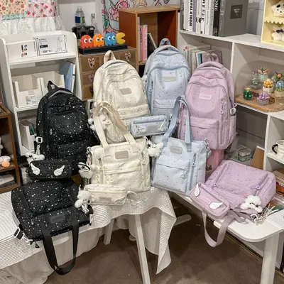 Unisex 3-Piece Backpack Set for Middle and High School with Spine Support - 4
