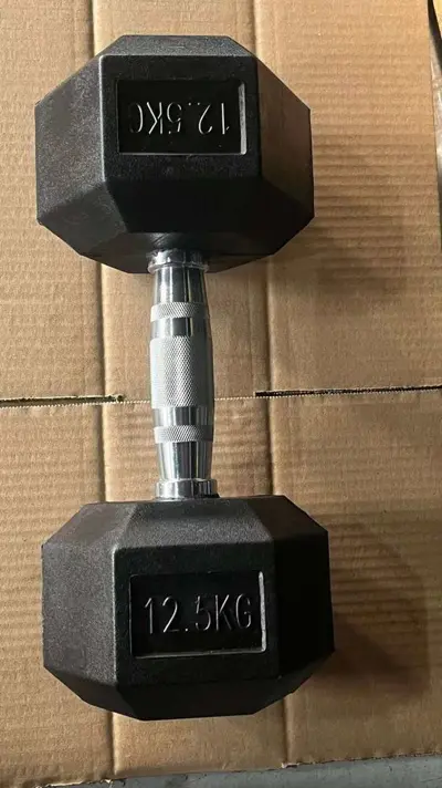 Großhandel Export Fitnessstudio 1-50kg Herren- und Damen-Heimhantel-Set gummibeschichtete sechseckige Hanteln für gewerbliche Nutzung - 11