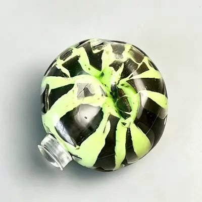 Matcha nane bitter çikolatalı çıtır top, sesli sıkma stres topu, yavaş geri dönüşlü