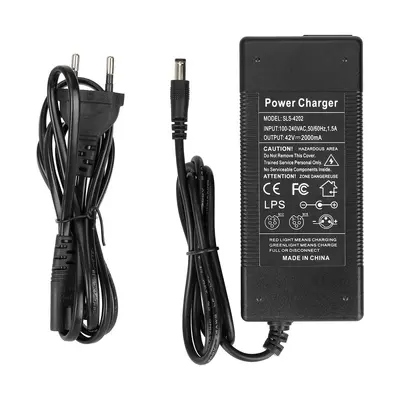 36V/42V Lithium-Akku-Ladegerät, DC-2.1-Stecker, 2A - 7