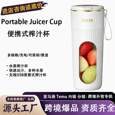Tragbarer Mini-Elektroentrafter und Smoothie-Mixer