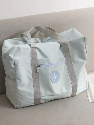 Reisetasche Gepäcktasche Wickeltasche Aufbewahrungstasche großes Fassungsvermögen Tragegriff leicht wasserdicht Kurztrip Reisegepäck faltbar - 5