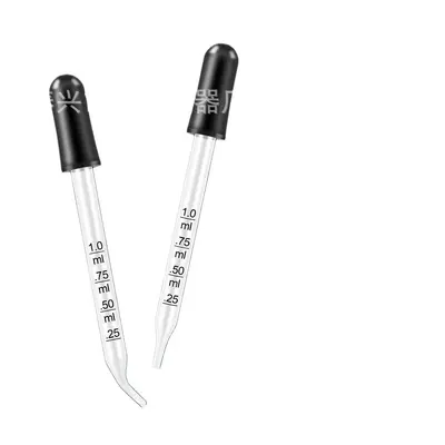 Glas-Tropfpipette 1 ml, Schrägspitze für Ölflasche, Einweg