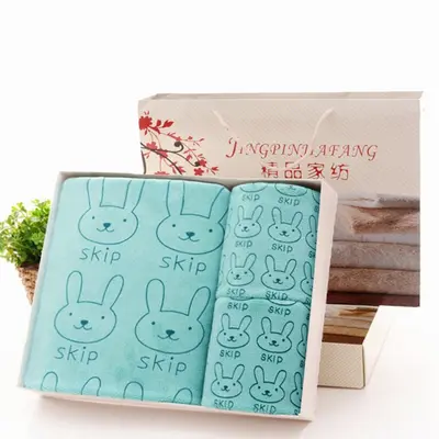 Havlu ve banyo havlusu hediye kutusu üçlü set, hediyelik eşya, işlemeli logo, doğum günü ziyafeti, düğün kutlaması, hatıra, mutlu sözler havlusu - 8