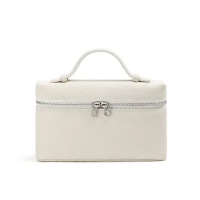 Full-Grain Cowhide LP19 Feeding Bag, Genuine Leather, White - 7
