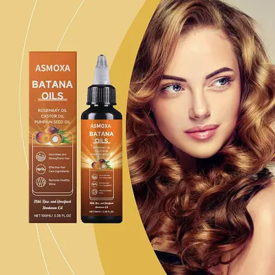 跨境专供Rosemary Batana Hair Oil 4合1迷迭香油蓖麻油护发精油 - 4
