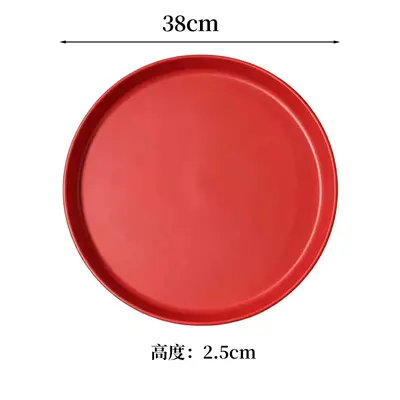 Red Wedding Tray for Tea Ceremony, Engagement Candy Dish, Round or Square - 9