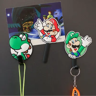 Magnetic Fridge Hook, Nail-Free Strong Magnet, Cute Cartoon Design