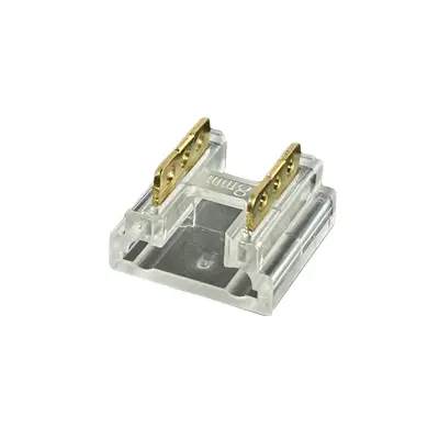 LED ışık şeridi kaynaksız konnektör 2 pin düşük voltaj cob/smd dik açılı konnektör karanlık alan yok kristal kablo