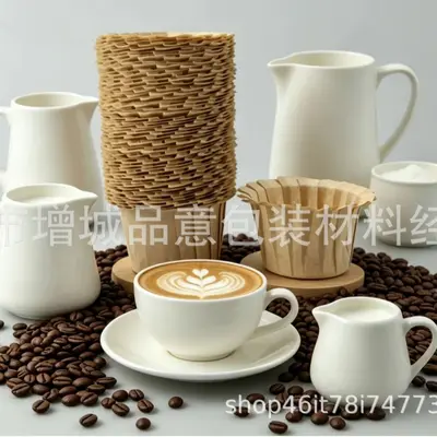 Natural Disposable K-Cup Coffee Filter Paper for Capsule Coffee Machines - 3