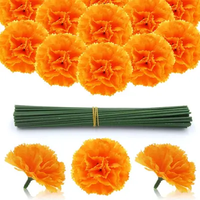 Halloween Marigold and Carnation Artificial Flower 6cm 9cm