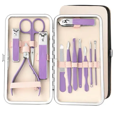 Personalisiertes 7-18-teiliges Pflegeset, Nagelschere, Beautyset, Nagelschere, vollständiges Nagelschereset, Maniküre-Werkzeugsatz, in Box - 13