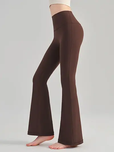 Women's High-Waist Butt-Lift Yoga Flare Pants, Nude-Feel - 5