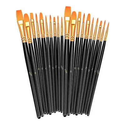Cross-border wholesale nylon gouache watercolor paint brush oil paint brush set red handle blue handle black handle acrylic paint brush - 8
