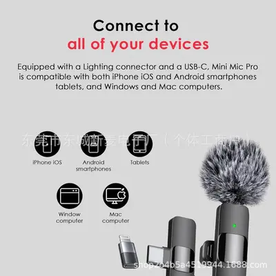 K8K9 kablosuz yaka mikrofonu sınır ötesi popüler K15 üçü bir arada cep telefonu canlı yayın mini gürültü azaltma radyo mikrofonu