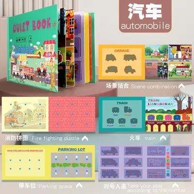 Montessori Quiet Sticker Book for Kids, Early Learning and Letters - 7