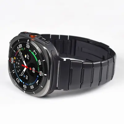 Samsung Galaxy Watch8 Compatible 47mm Rubber and Stainless Steel Watch Strap - 13