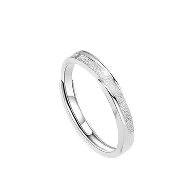 Echtsilber Partnerringe Bidirektionales Treffen Pure Silver Ringe 999 Nischenprodukt Gehobenes Design Silberschmuck Geburtstagsgeschenk - 8