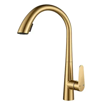 Gunmetal Grey 304 Stainless Steel Pull-Out Kitchen Faucet, Hot and Cold - 13