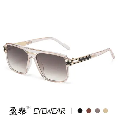 Retro-Herren-Sonnenbrille mit eckigem Rahmen, große Fassung, modisch - 5