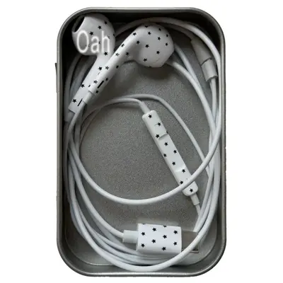 Star Pattern Wired Earphones for Android, Korean Style Polka Dot