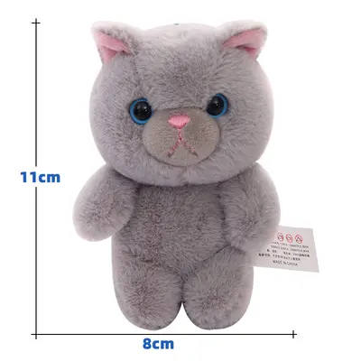 Kedi peluş oyuncak figür, çanta aksesuarı, kız çocuklar için hediye