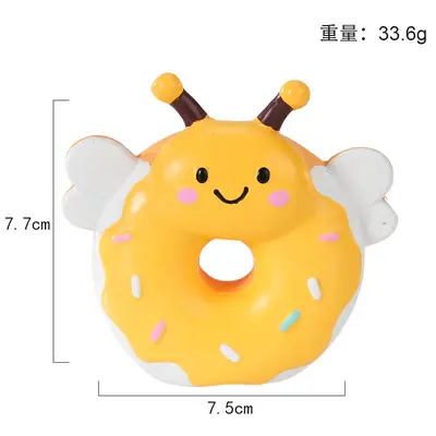 Lateks donut şeklinde sesli köpek çiğneme oyuncağı, hayvan figürlü - 10