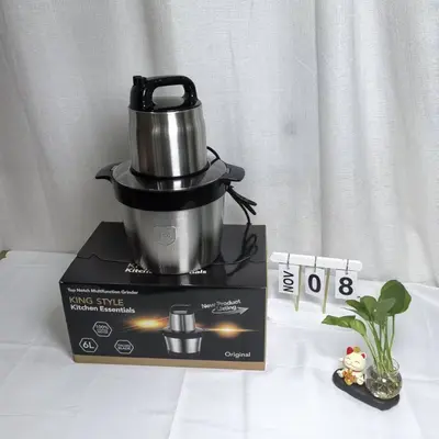 Grenzüberschreitende multifunktionale Edelstahl-Gemüsefüllmaschine Fufumachine 6L Küchenmaschine Fleischwolf Babykostmaschine Hackfleischwolf - 11