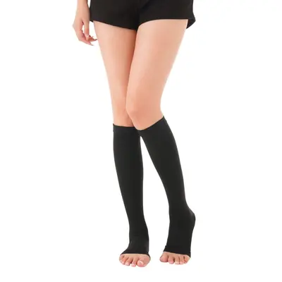 Graduated Compression Calf Socks, Grade I and II, Mid-Calf Nurse Socks - 8