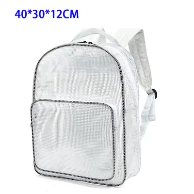 Anti-Static Full PVC Dust-Free Transparent Mesh Backpack, Cleanroom Tool Bag - 12