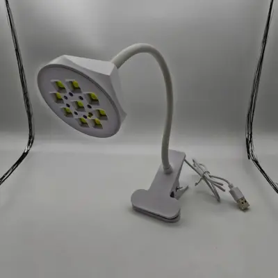 QX12 tırnak lambası, 9 LED, klipsli, jel lehçesi fototerapisi