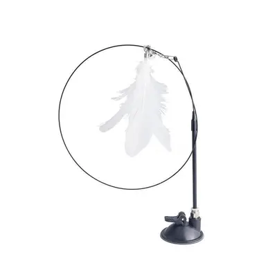 Detachable Wire Cat Teaser Wand with Strong Suction Cup - 6