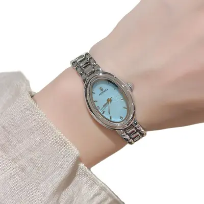 AIMANA New Pigeon Egg Dial Women's Watch Premium Elegant Luxury Temperament Wristwatch Exquisite Baguette Watch Wholesale