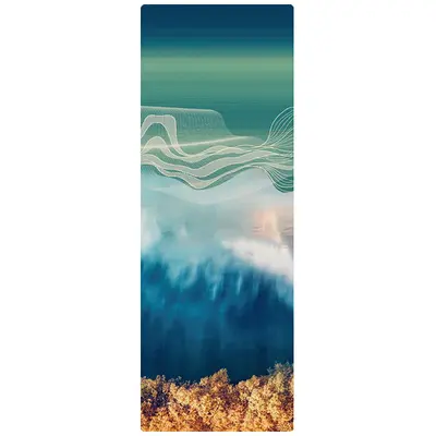 Manufacturer Custom 1mm Foldable Yoga Mat Suede Rubber Natural Rubber Non-Slip Yoga Mat Towel