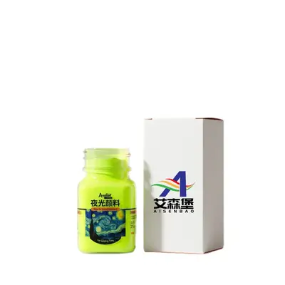 Luminous acrylic paint set, phosphorescent glow-in-the-dark - 6