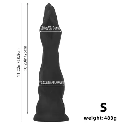 46*9.9 cm Liquid Silicone Anal Plug Dilator for Men